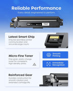 TN227 TN-227BK/C/M/Y Toner Cartridges Replacement for Brother TN227 5 Pack