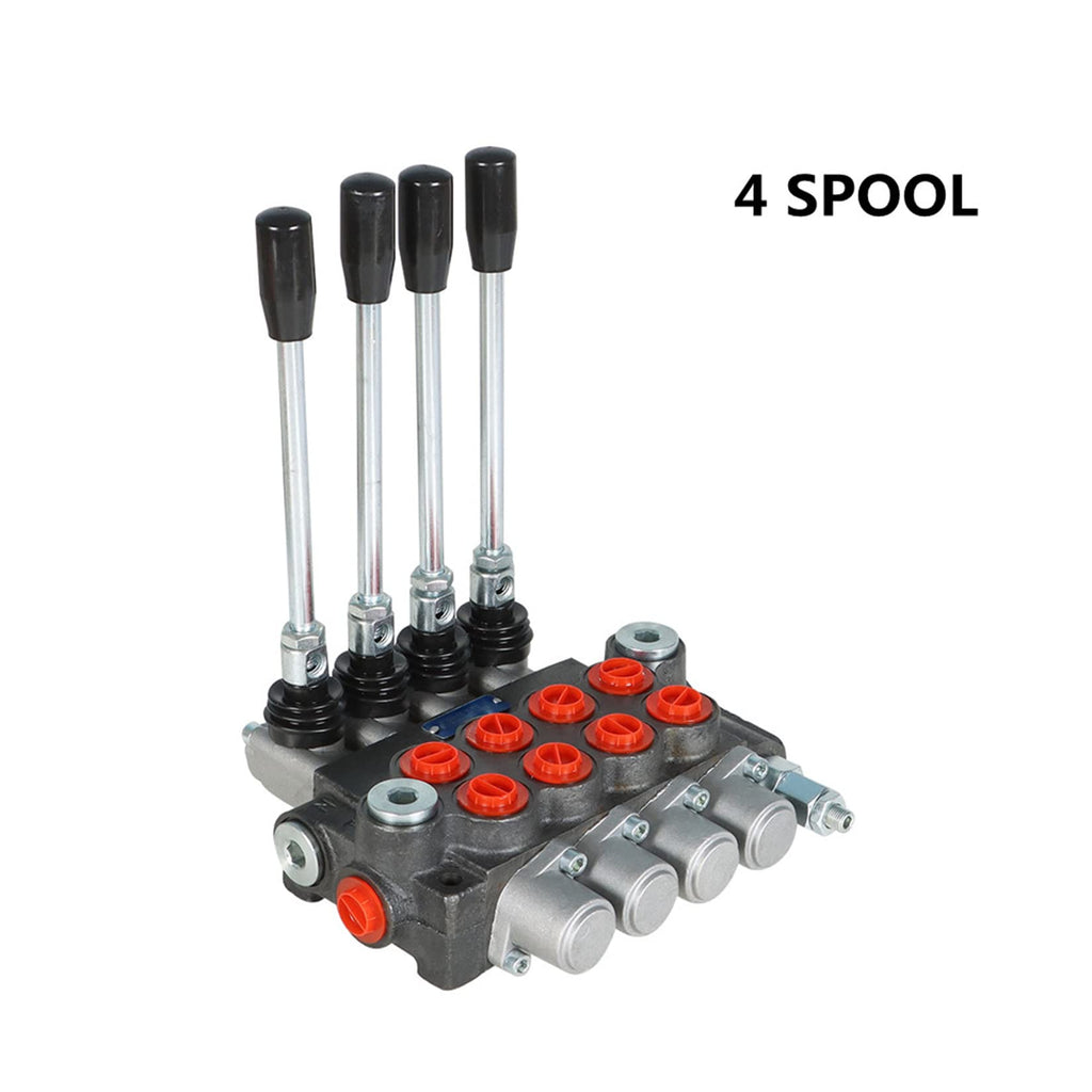 findmall Hydraulic Control Valve 4 Spool 11GPM BSPP Interface