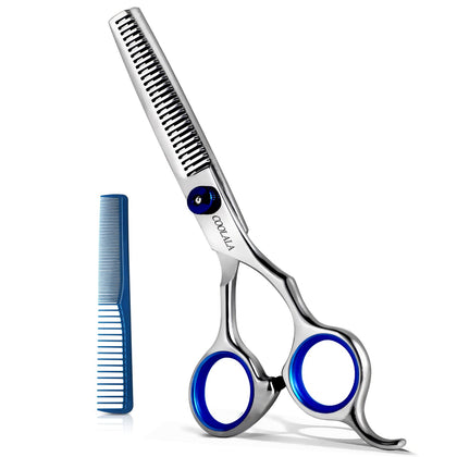 Stainless Steel Hair Cutting Scissors Thinning Shears 6.5 Inch Professional Salon Barber Haircut Scissors Family Use