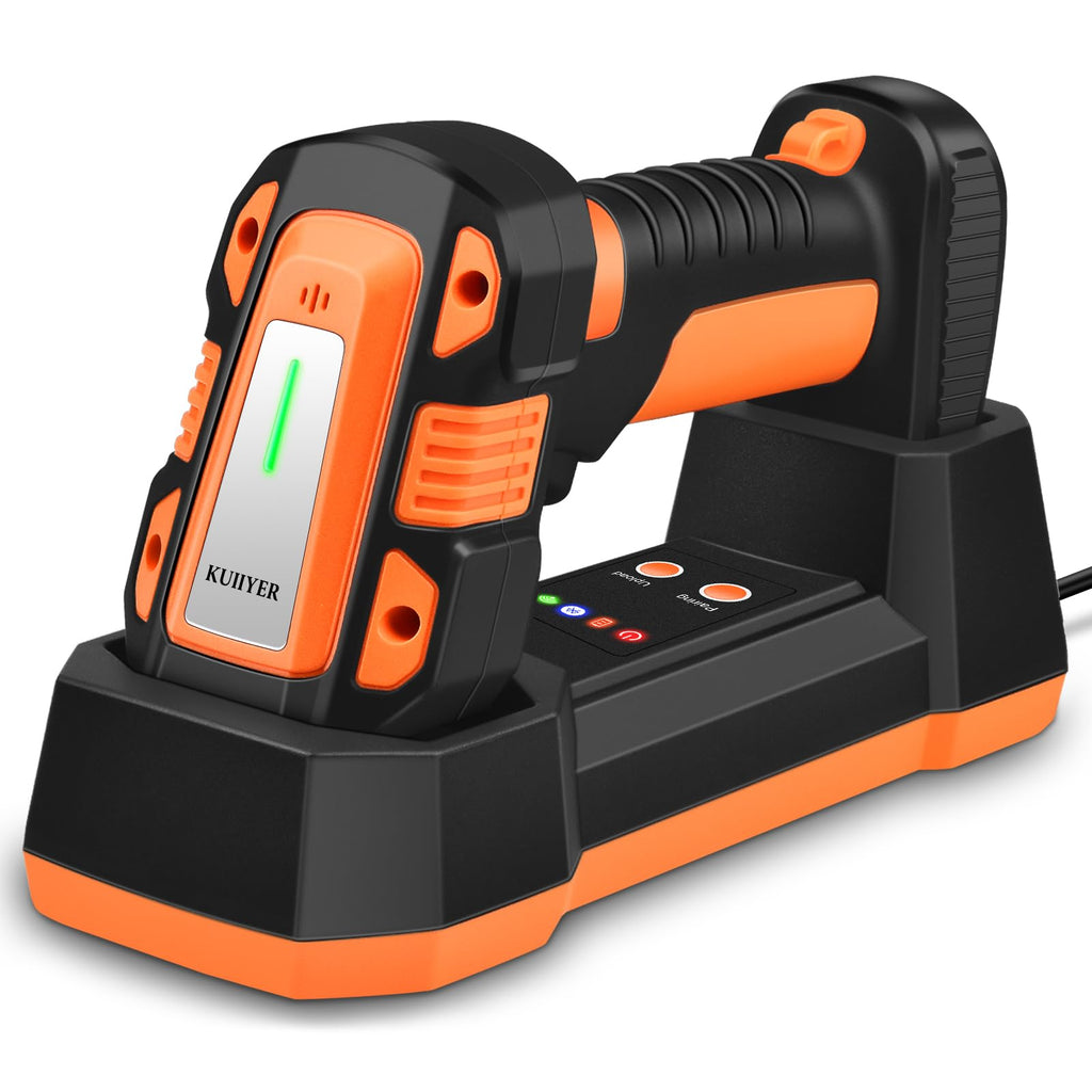 1D QR 2D Industrial Barcode Scanner with Upgraded Charging Dock