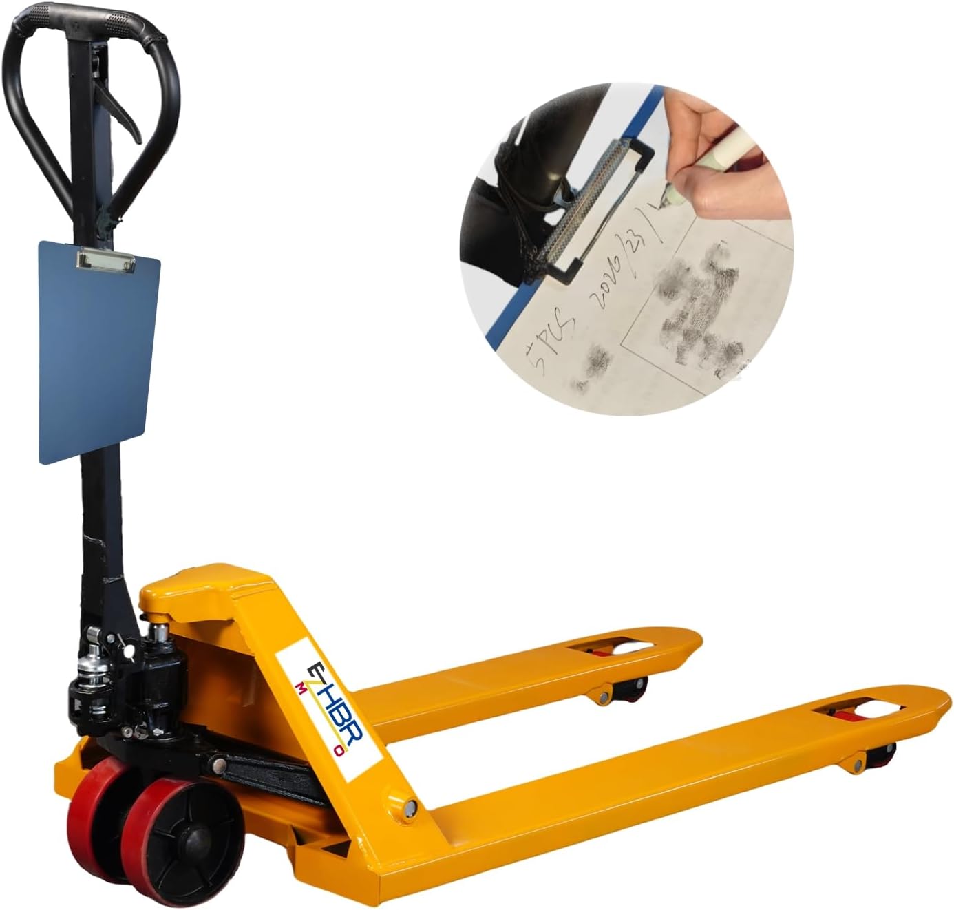 Leak-Proof Pallet Jack, 5500 lbs Load Capacity, Manual Pallet Truck with 48L x 27W Inch Forks for Material Handling