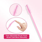 PRO Lash Tweezers Eyelash Applicator 3 IN 1 Tweezers Kit with Brush(3 pcs-02)