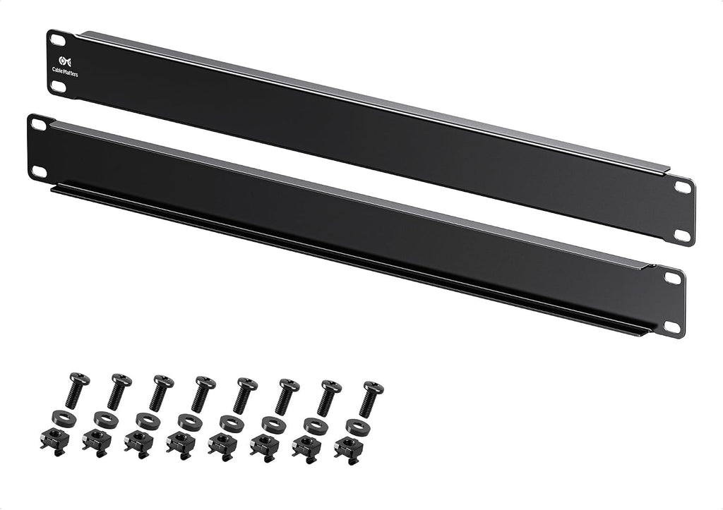 Cable Matters 2-Pack 1U Blank Panels for 19-Inch Server Rack, Black