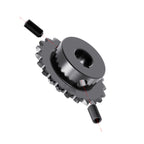 FOCMKEAS 22 Tooth Roller Chain Sprocket, 25 Chain, 17mm Bore, Kw