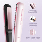 Ceramic Flat Iron with Professional Steam Hair Straightener