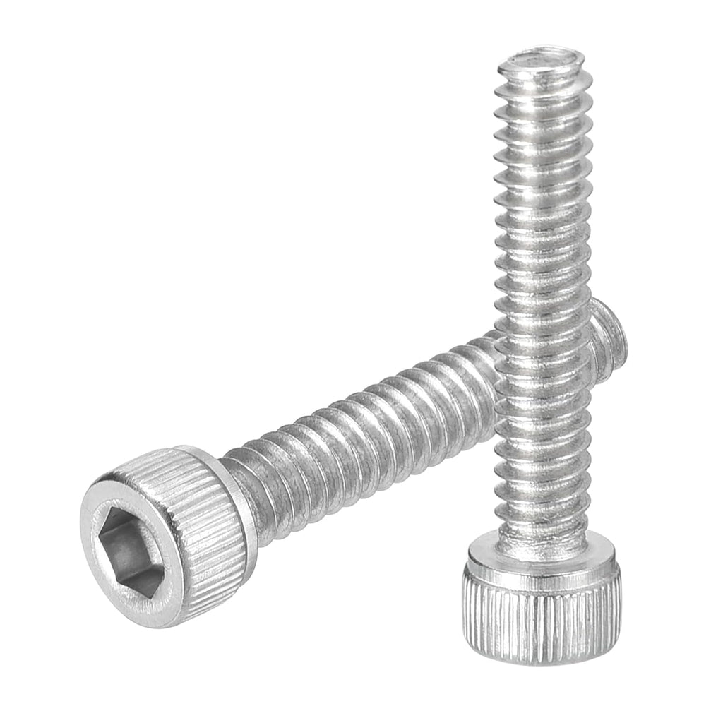 uxcell 50Pcs #10-32x1 Hex Socket Bolts 304 Stainless Steel Silver
