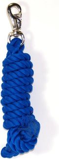 3/4" x 10' Cotton Horse Lead Rope with Bull Snap, Blue