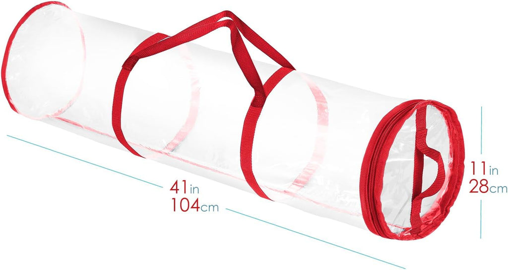 Wrapping Paper Storage Container - Clear Wrapping Paper Holder Fits Up To 14 Rolls of 40" - Tear Proof Gift Wrap