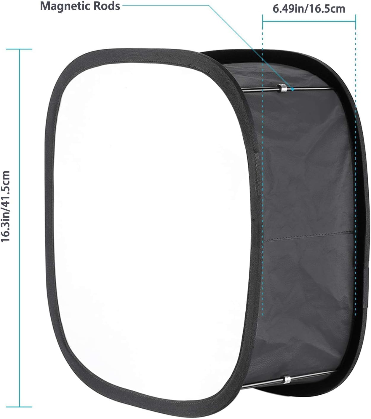 2 Pack LED Light Panel Softbox for 660 480 Video Light | Outer 16.3"x6.5", Inner 9.8"x8.7", Foldable Diffuser