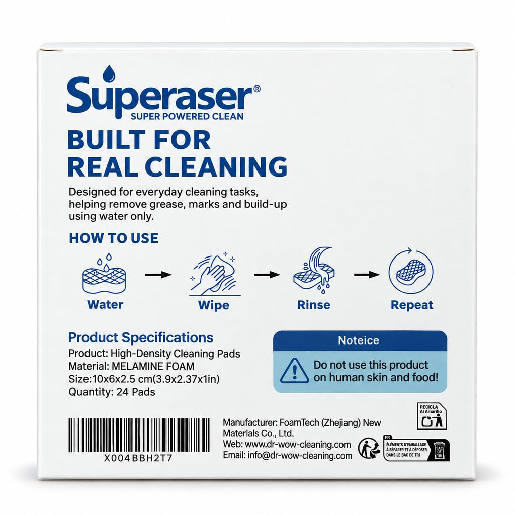 Magic Sponge Eraser, 3X Density Melamine Cleaning Sponges, 24 Pack