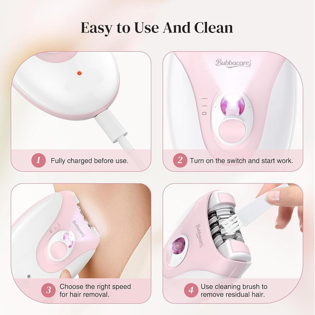 Epilator for Women, Silent Smooth Glide 2-Speed Facial Hair Removal Device, epilators Hair Removal for Women,Cordless
