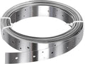 32ft x 1-3/8"Width Stainless Steel Strapping,Perforated Tie Strap