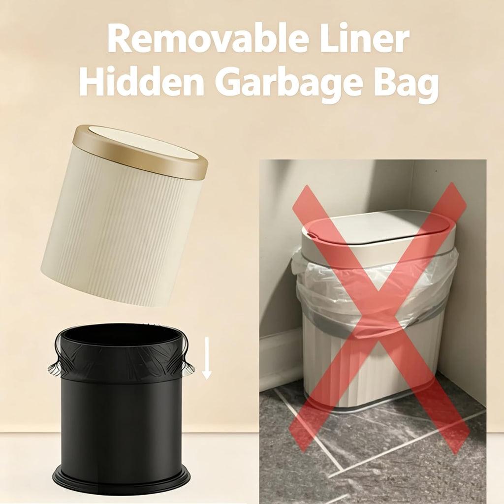 Bathroom Trash Can with Lid, Automatic Motion Sensor Trash Can