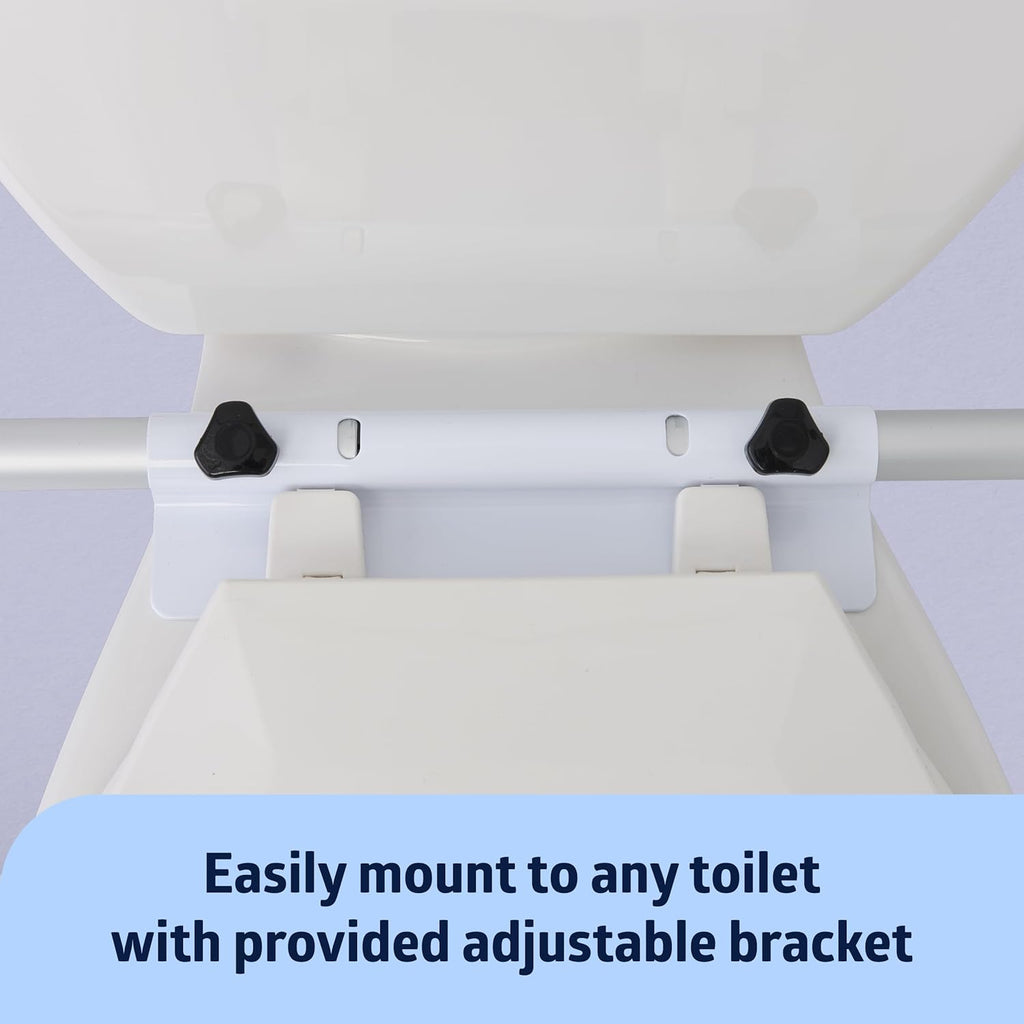 Toilet Handle Safety Rail, Grab Bar for Bathroom, 26" to 31" Adjustable Height, 250-lb. Capacity