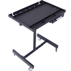 Rolling Tool Tray with Wheels, Heavy Duty Adjustable Work Table with Drawers, Tear Down Work Table with Drawer for