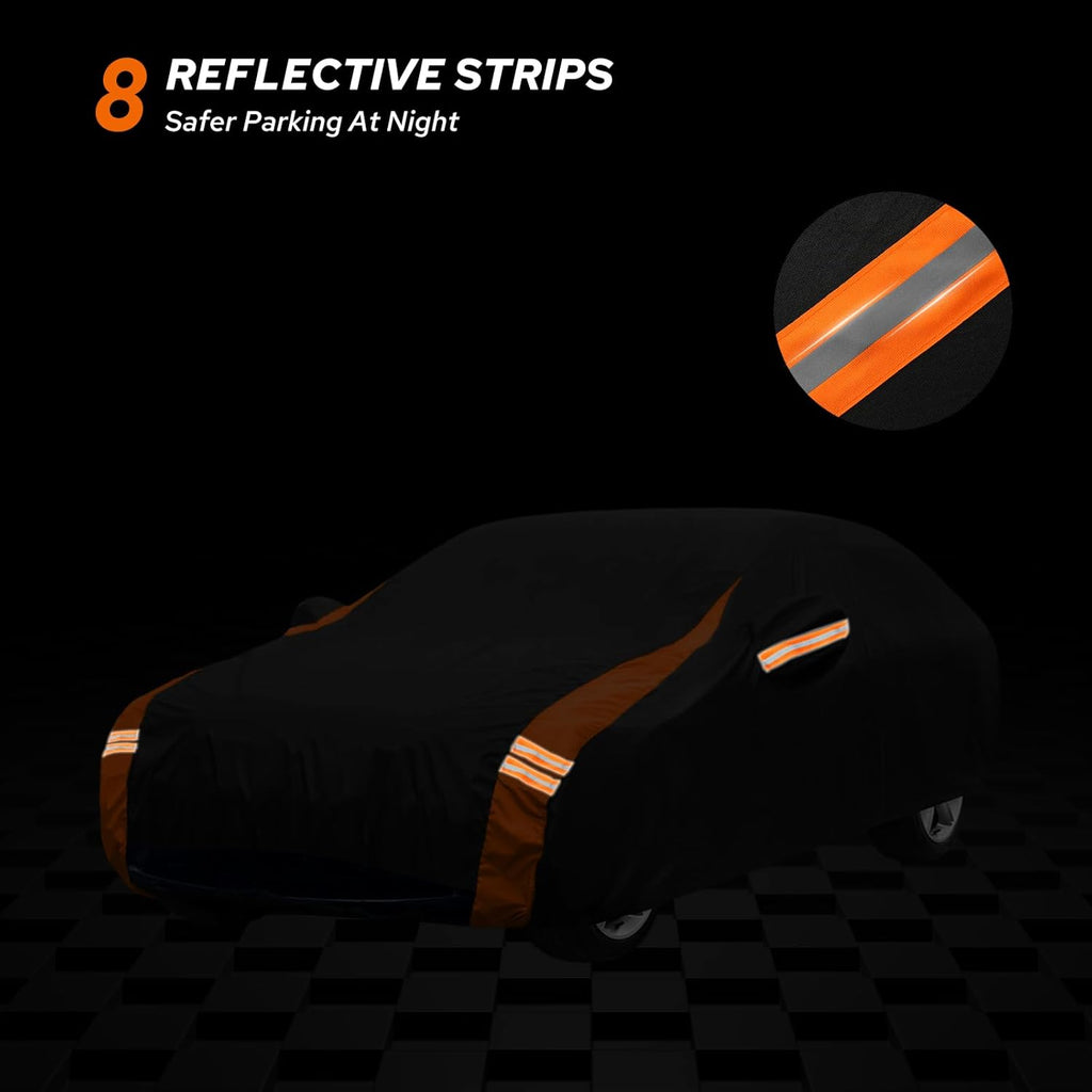10-Layer Compatible with Tesla Model Y Car Cover Waterproof All Weather for Automobiles, Outdoor Full Cover Soft
