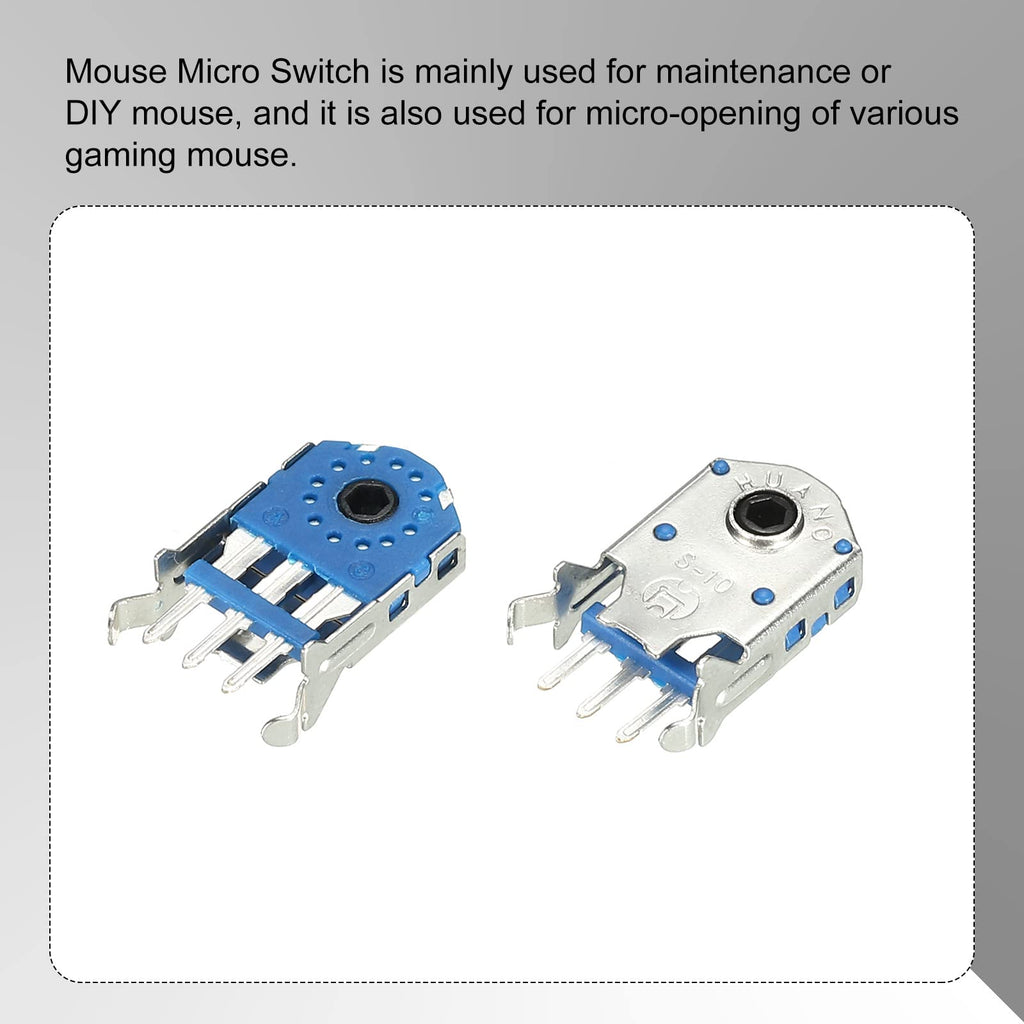 MECCANIXITY Mouse Wheel Encoder 10mm 300W Time Accurate Decoder Rotary Mouse Scroll Wheel Encoder 5 Pcs
