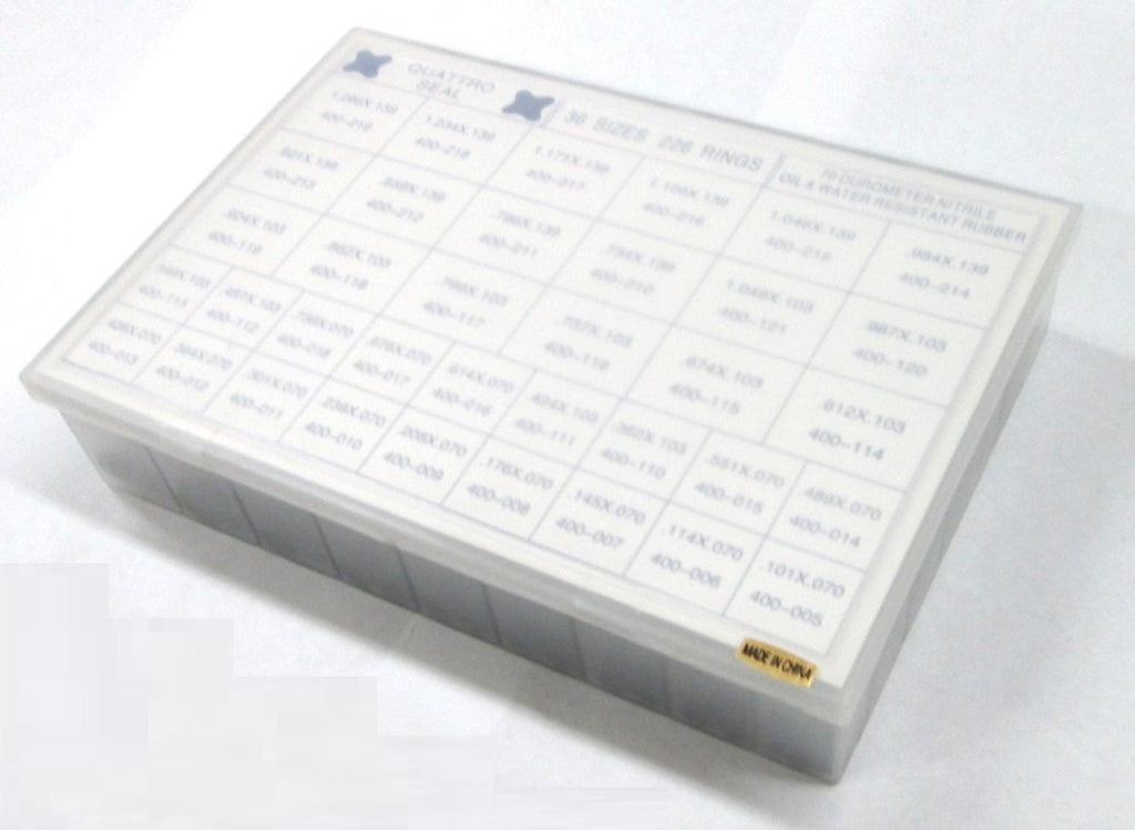 568-ORK-QUAD - Quad Ring Kit 36 Sizes - 226 Total Quad Rings.