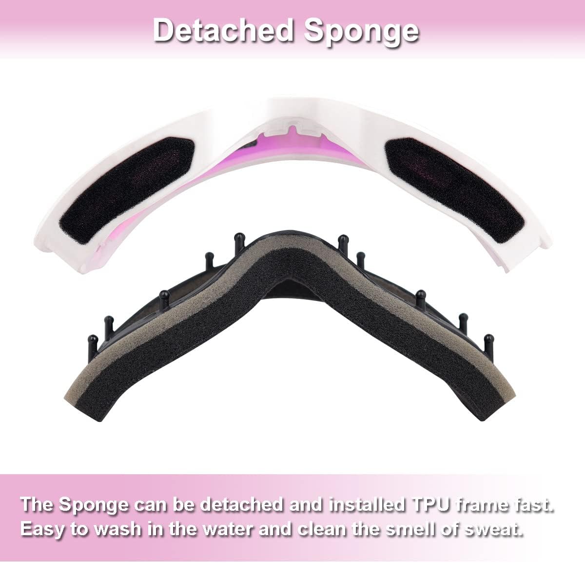 Ski/Snowboard Goggles for Men Women, OTG Snow Goggles Anti Fog UV Protection