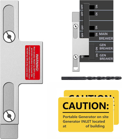 Generator Interlock Kit Compatible with Square D for Homeline Meter Main 150 or 200 amp Breaker,for Home Safety Interlock Kit