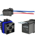 4-pin 40/30AMP 12V DC Waterproof Relay with Heavy Duty Wires, SPST Automotive Relay, Pack of 1