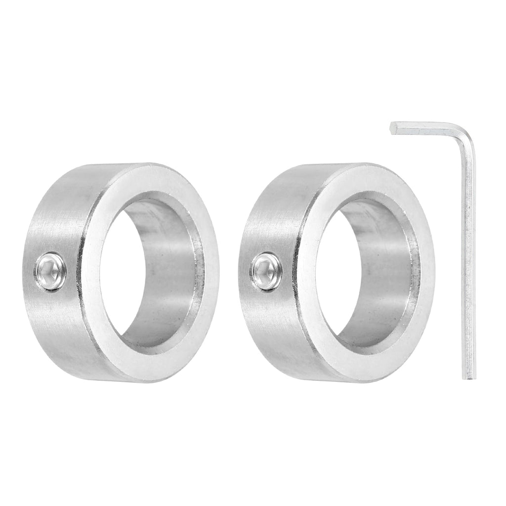 MECCANIXITY 2Pcs Shaft Collars 30mm Bore 1 Screw 45mm OD 16mm Thick