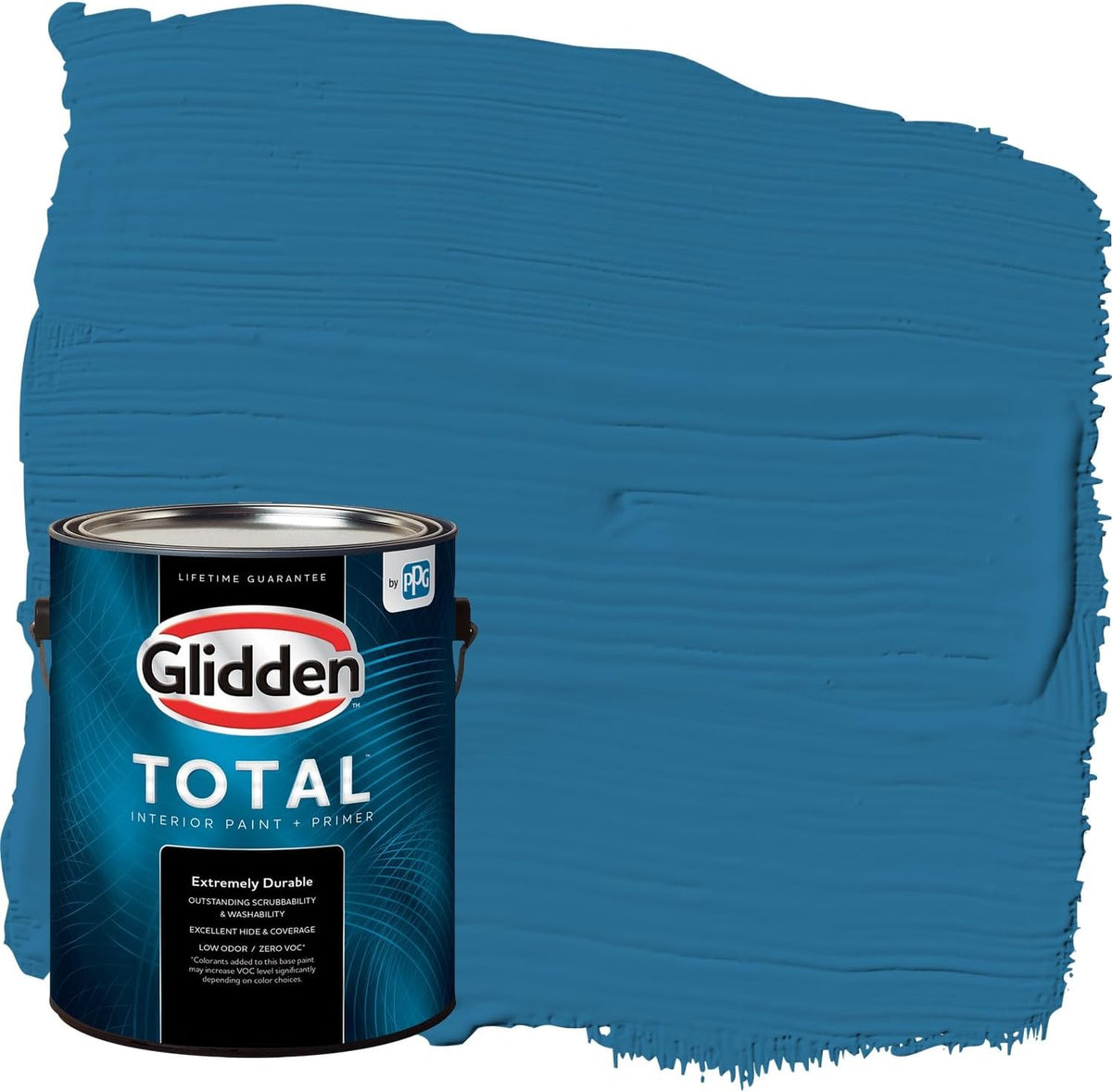 Total Interior Wall Paint & Primer All-in-One, Blue Oasis/Blue, Eggshell, 1 Gallon