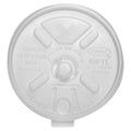 16FTLS Translucent Lift N' Lock Straw Slotted Lid, for 16 oz. Hot or Cold Cups (Case of 1000)