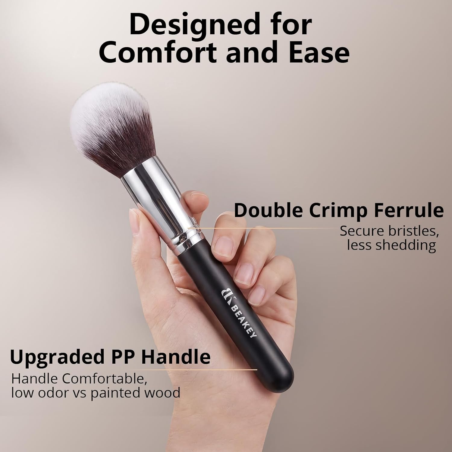 Makeup Brushes Set, Professional Foundation Eyeshadow Concealer Blush Powder Bronzer Applicator, 2 Blender Sponge