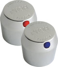 Chicago Faucets: 665-PRJKCP - PUSH BUTTON CAP HANDLE, PAIR