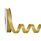Gold Double Faced Satin Ribbon, 1/2 Inch Continuous 25 Yards