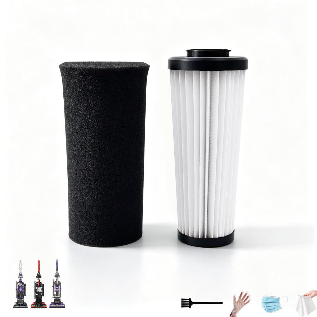 NKA F112 Filter for Dirt Devil Endura, HEPA + Foam, 1 Pack
