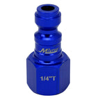 ColorFit Coupler & Plug Kit (5 Piece), T-Style 1/4" NPT Blue