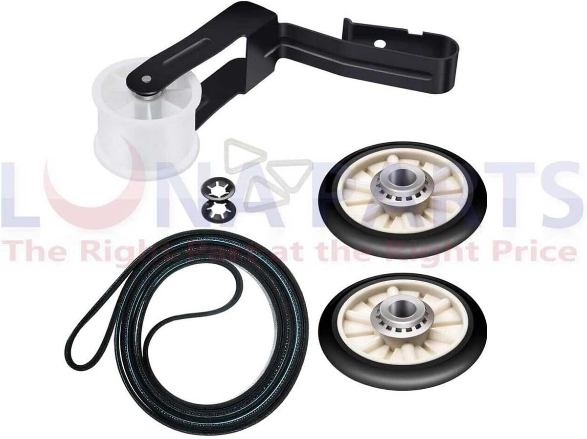 #US Replace Parts for Maytag MEDB766FW0 Dryer Rollers Belt Pulley Kit (#acto060325-10152)