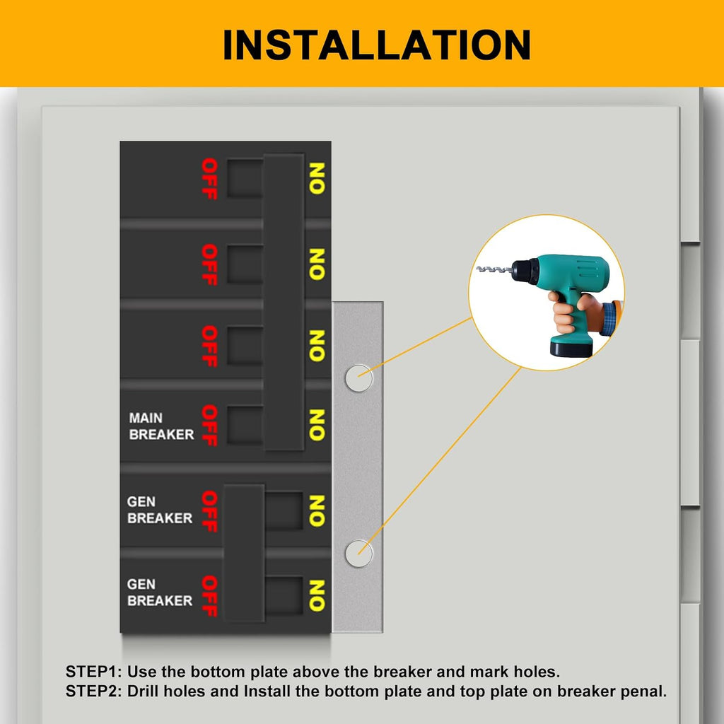 Generator Interlock Kit Compatible with Eaton Cutler Hammer