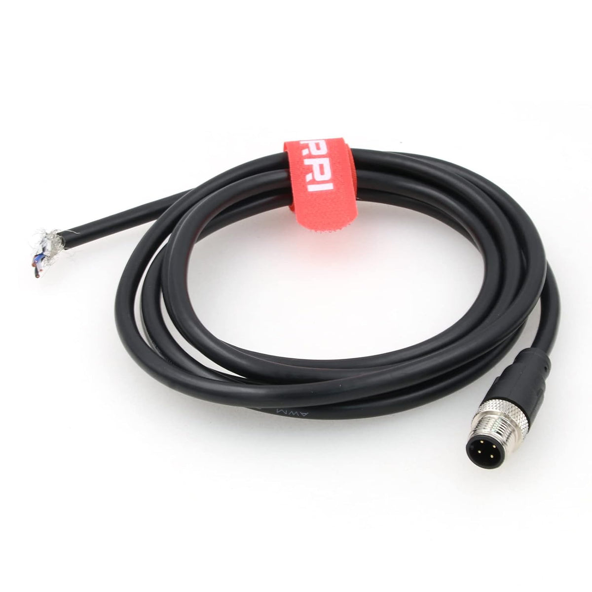M12 4-Pin Male A-Code Aviation Connector Electrical Cable for Sensor Devices and Actuator Devices