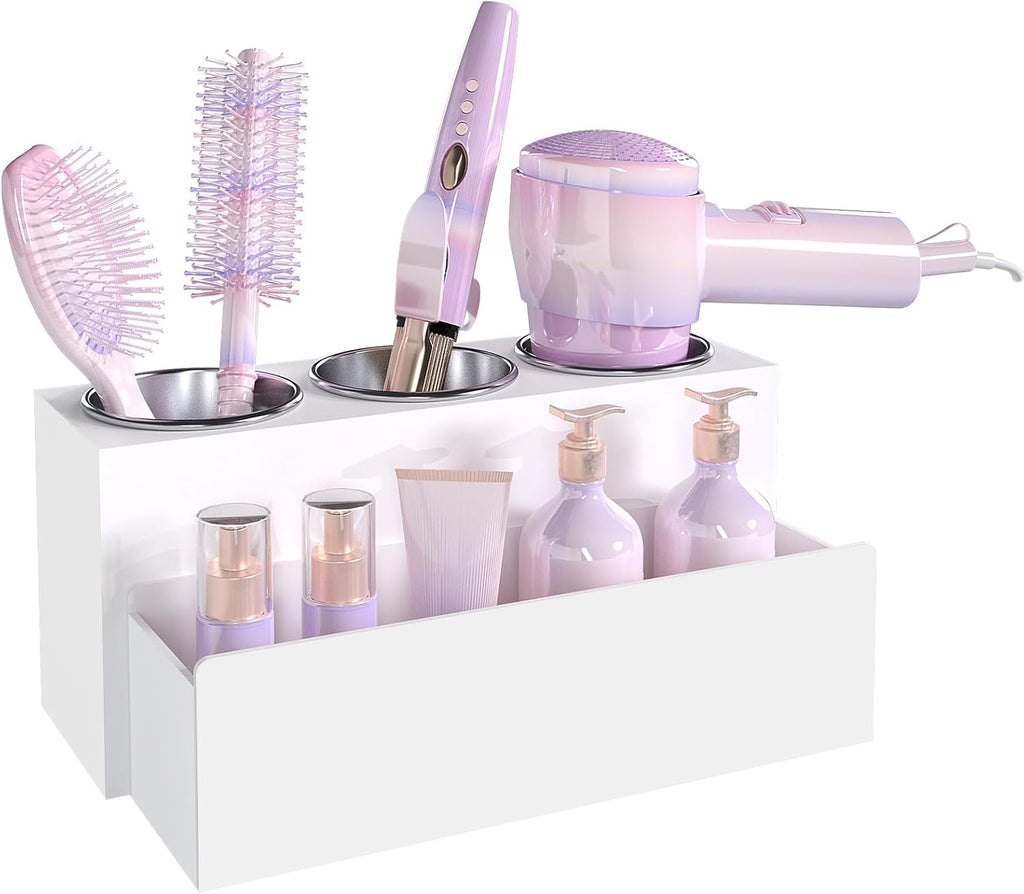 Hair Tool Organizer, Removable Blow Dryer Holder for Bathroom, Hot Tools Organizer For Hair Dryer, Blow Dryer