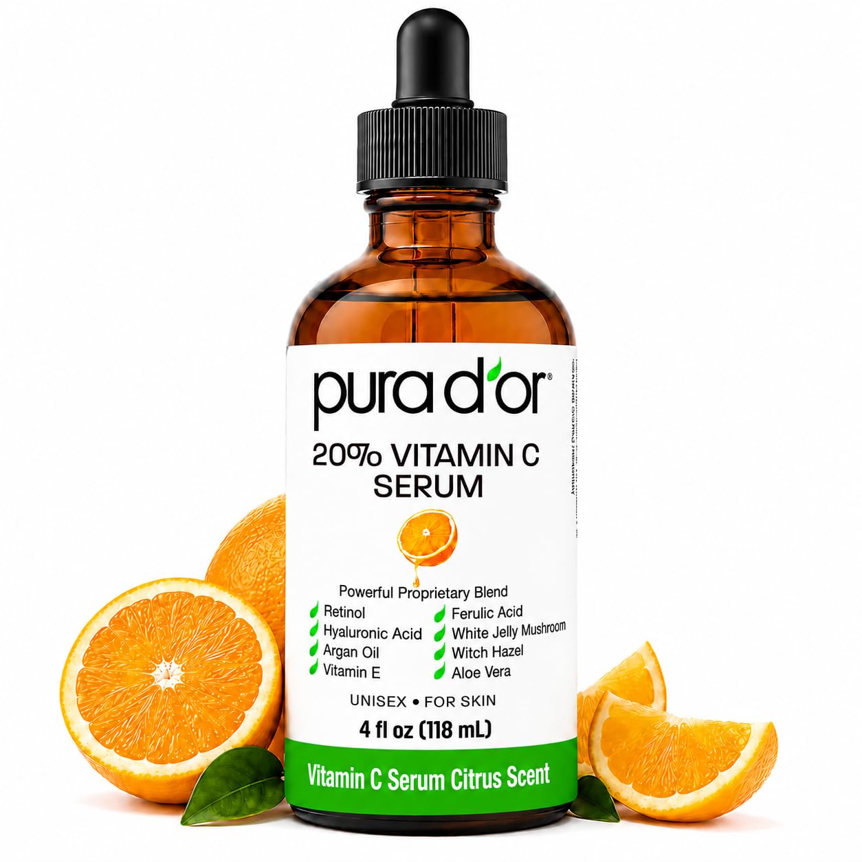 20% Vitamin C Serum for Face, Retinol, Hyaluronic Acid, 4oz
