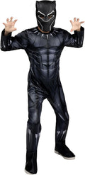 MARVEL Boys Deluxe Black Panther Costume, Kids Superhero Halloween Costume, Child - Officially Licensed