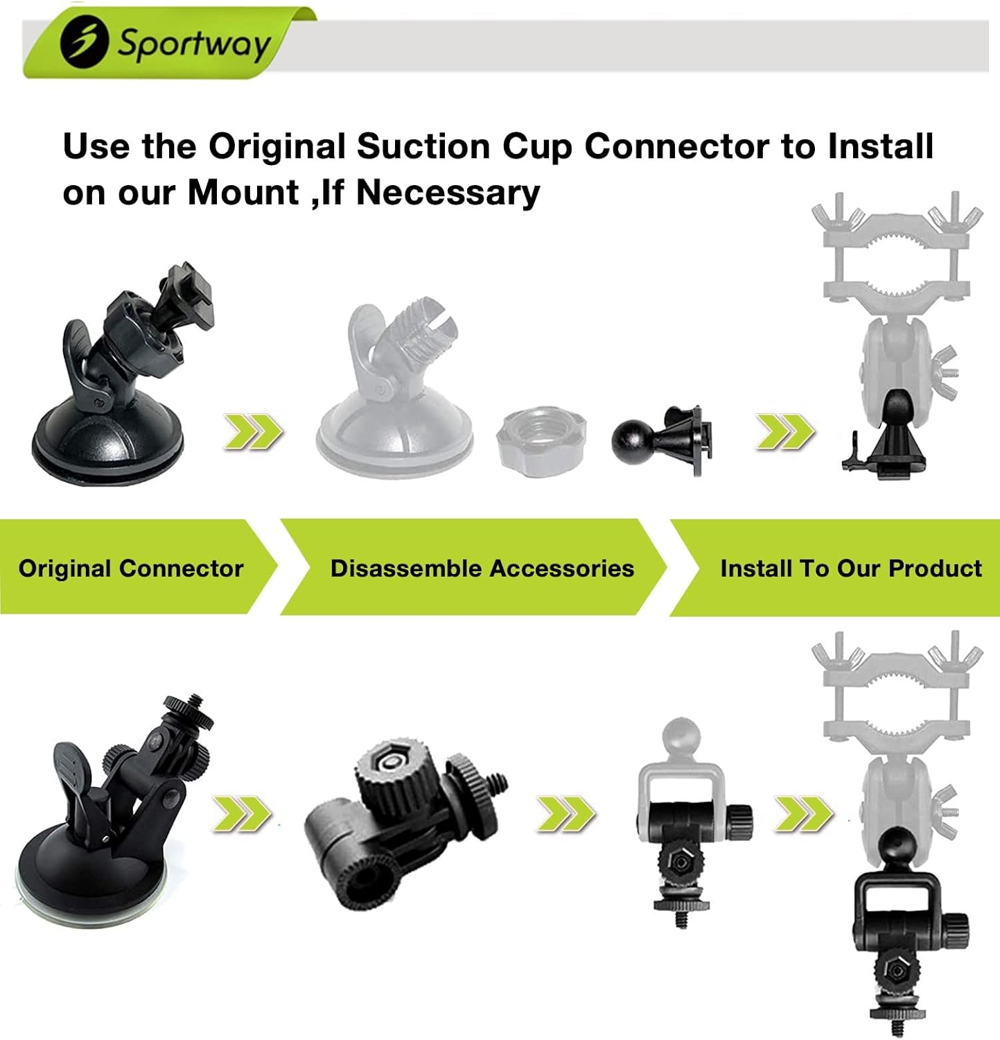 S80 Dash Cam mount, Dash Cam Mirror Mount Holder with 16pcs Joints for Rove APEMAN CHORTAU Roav Nexar iiwey YI Z-Edge
