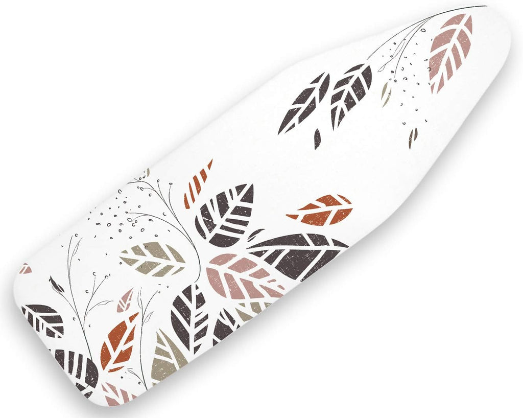 Ironing Board Cover and Pad, 4mm Felt 54"x15" | Autumn Leaf, Heat & Scorch Resistant | Elastic Bungee Cord & Toggle