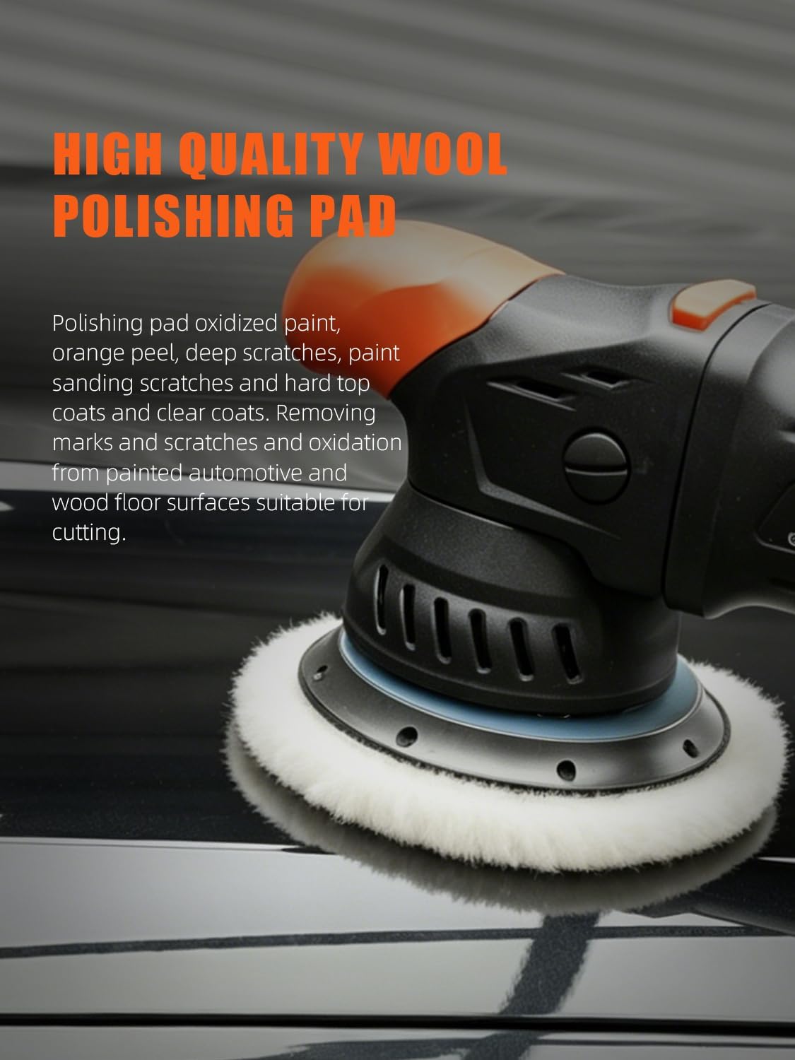 Wool Buffing Polishing Pads, 3Pcs 5 Inch (125mm) Wool Cutting Pad, Wool Compounding Pad, Buffing and Polishing Pads