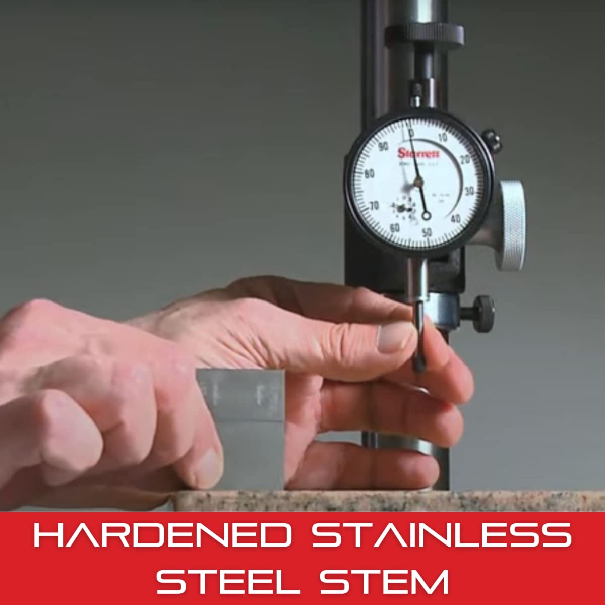 Starrett 655 Series Dial Indicator, 0-3.000" Range, .001" Graduation