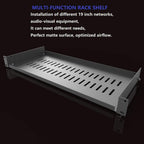 1U Vented Cantilever Server Rack Mount Shelf 8"(203mm) Depth