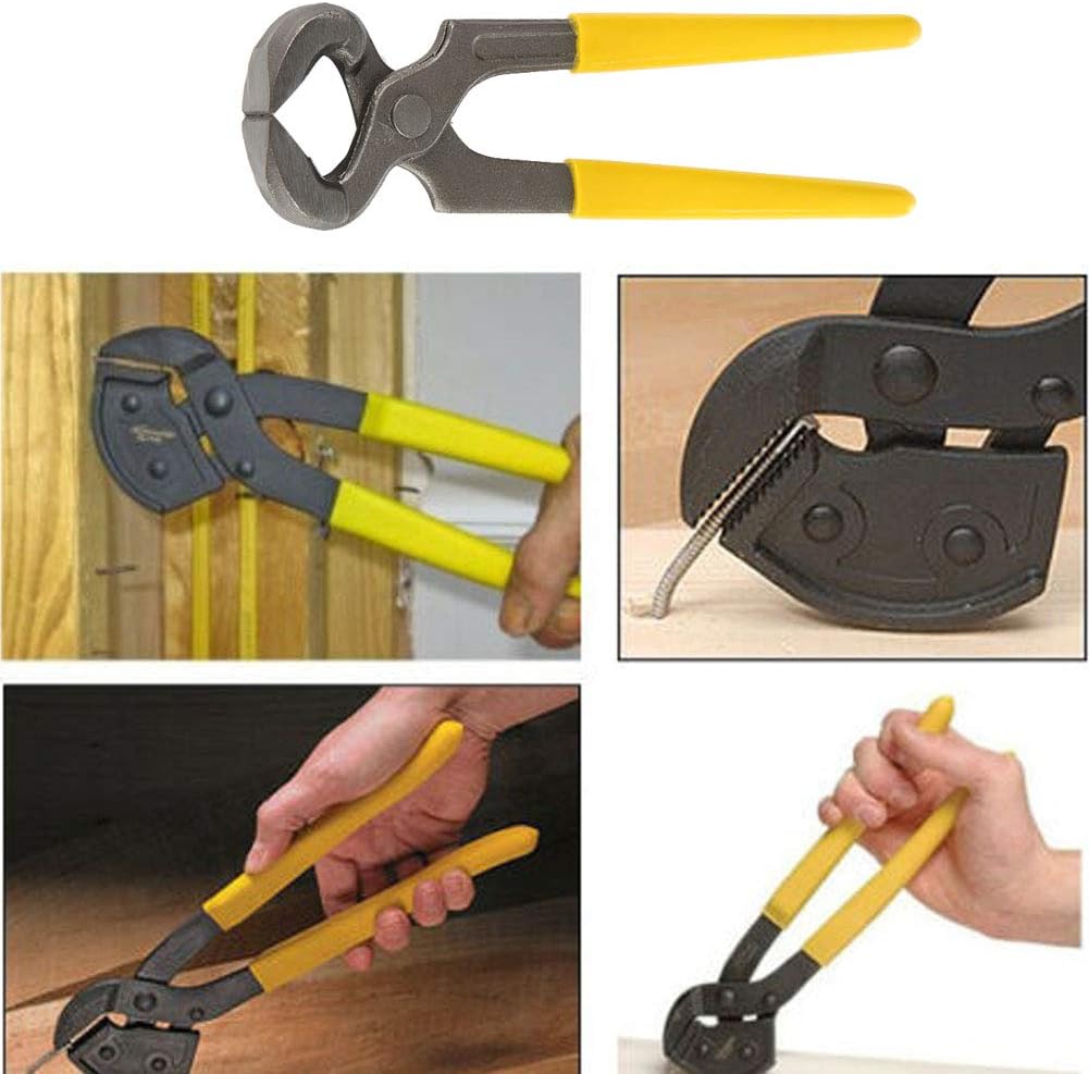 Hoof Nipper Trimmer,Multifunctional Farrier Tools, Heavy Duty Farrier Nippers with Plastic Grip,Horseshoe Pliers Hoof