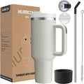 40 oz Tumbler with Handle and Straw,Reusable Vacuum Quencher Tumbler with Lid,Stainless Steel Insulated Travel