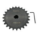 #50 Roller Chain Sprocket Type B 3/4 inch Bore 24 Tooth, Hardened Antirust 1045 Steel Drive Sprockets 50B24-3/4