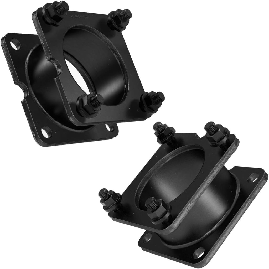 RockTrix Front Leveling Kit - 2 inch Lift, Black Steel Spacer