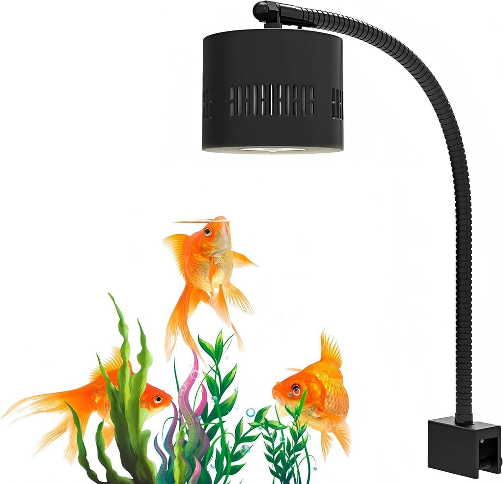 80W LED Aquarium Light with Dimmer Remote, Full Spectrum Planted Tank Light for Freshwater Aquarium, Clip-On Fish