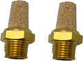 Pneumatic Air Compressor Muffler Fitting 1/8" Thread Compressed Exhaust Silencer (Pack of 2)
